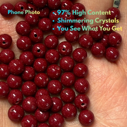 natural red cinnabar gemstone stud earrings