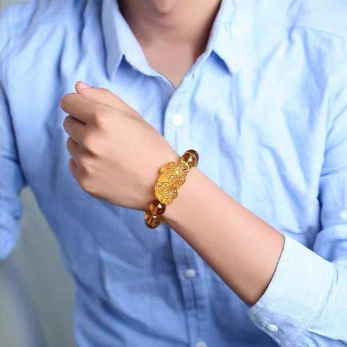 Feng Shui Citrine Pixiu Wealth Bracelet – Your Talisman for Abundance