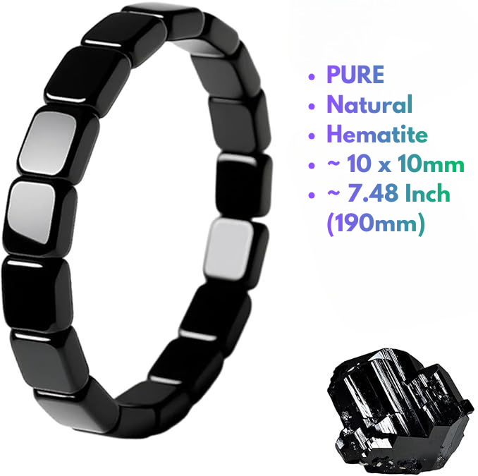 Minimalist hematite bracelet for men everyday wear