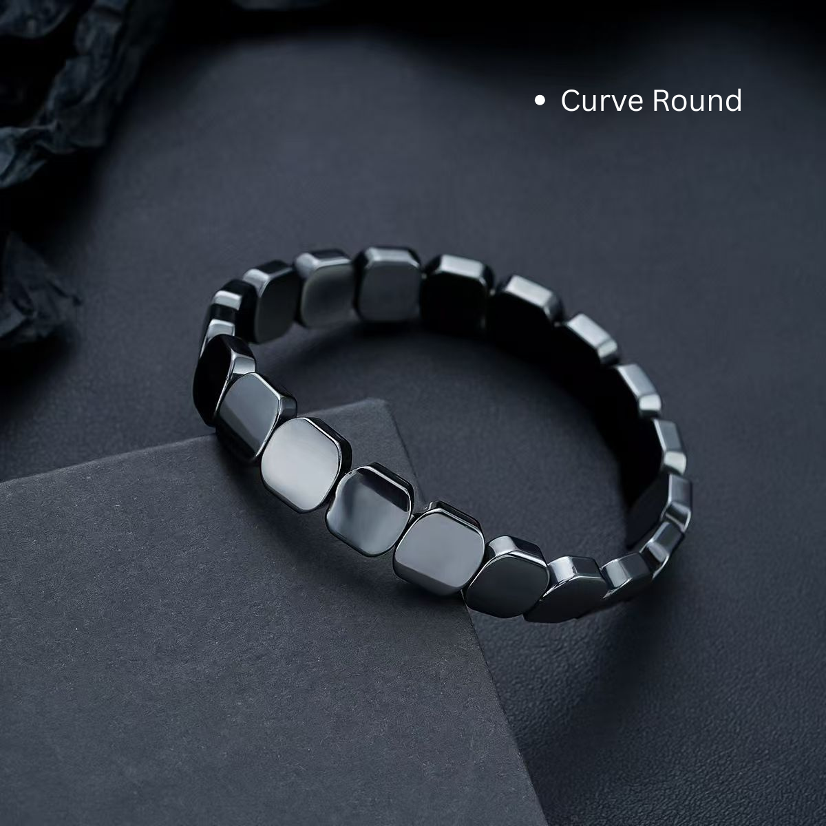 Minimalist hematite bracelet for men everyday wear