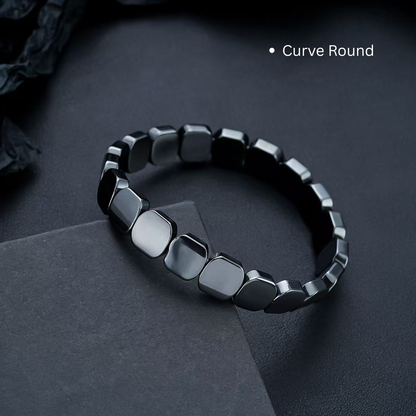 Minimalist hematite bracelet for men everyday wear