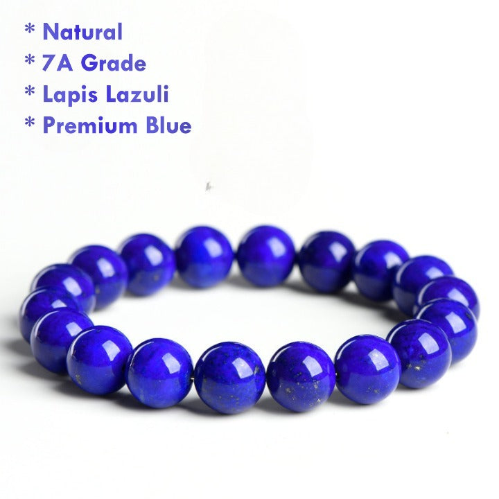 adjustable size variant natural lapis lazuli bracelet men women