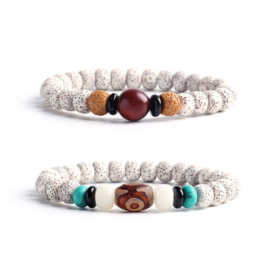 Natural Bodhi Seeds Sandalwood Bracelet - Harmony Essence