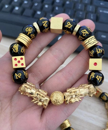 Wealth Bracelet with Double Pixiu