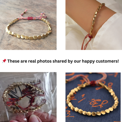 Handmade Tibetan Copper Beads Bracelet – Traditional Healing Jewelry