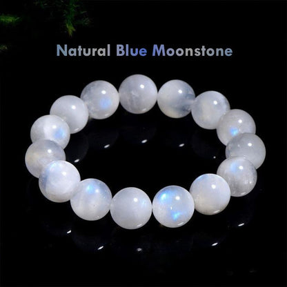 Natural Blue Moonstone Bracelet – Harmony, Balance & Inner Peace