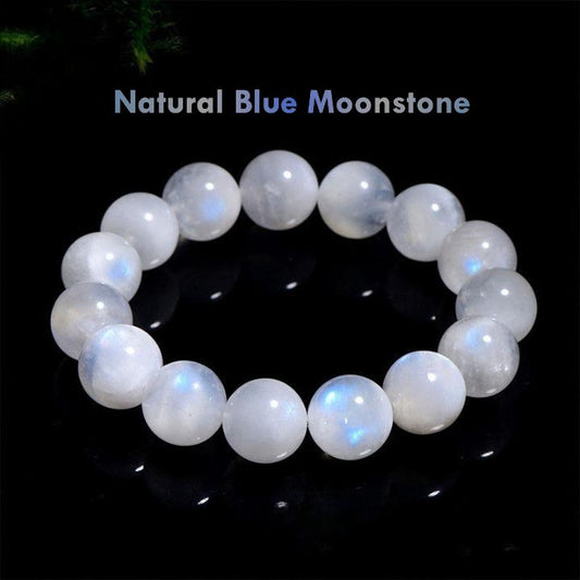Natural Blue Moonstone Bracelet – Harmony, Balance & Inner Peace