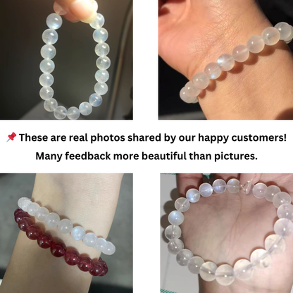 Natural Blue Moonstone Bracelet – Harmony, Balance & Inner Peace