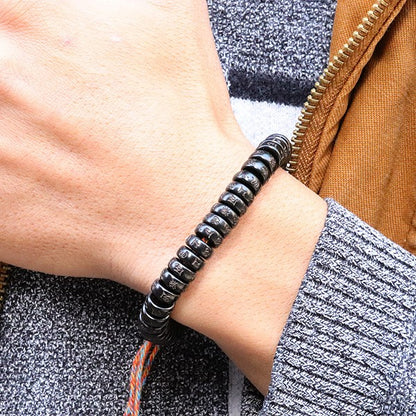 tibetan buddhist mantra bracelet coconut shell natural beads protection good luck