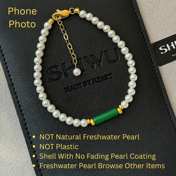 Elegant pearl bracelet for women with sterling silver accents