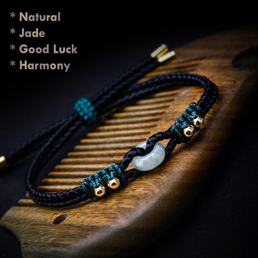 Handmade Burma Jade Bracelet – Natural Myanmar Jade for Luck & Harmony