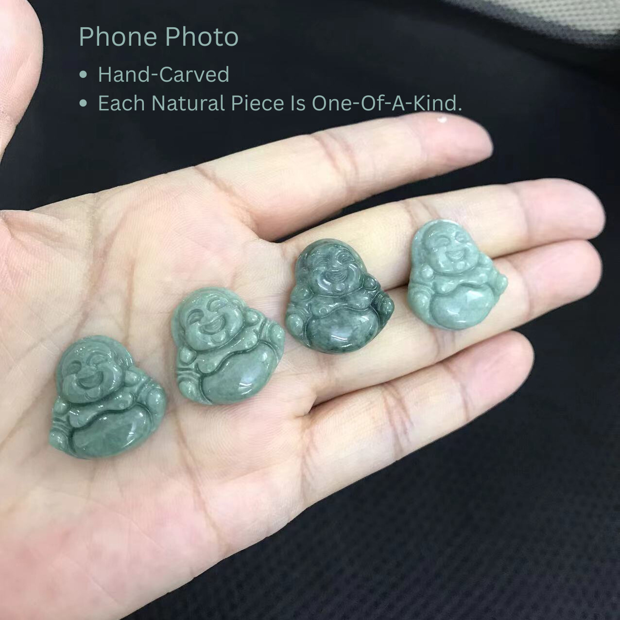 Hand-Carved Jadeite Buddha for Protection and Abundance – Unisex Necklace