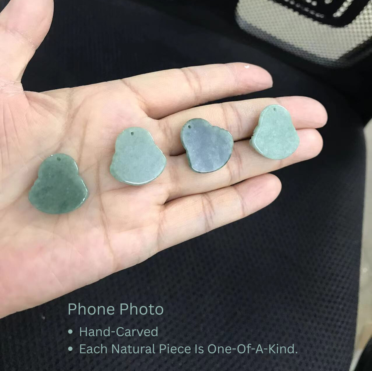 Certified Burmese Jadeite Laughing Buddha Pendant Necklace – Green Jade