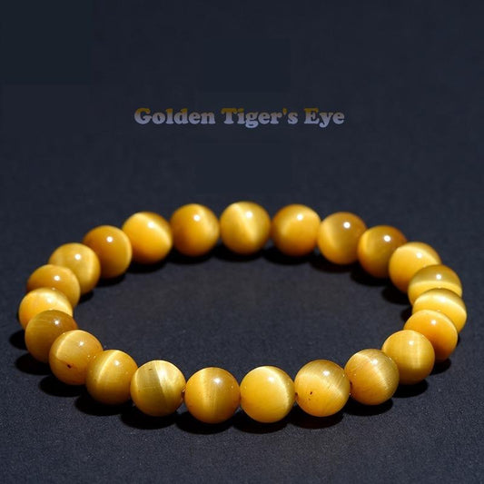 Premium Natural 6A Golden Tiger’s Eye Bracelet – Confidence, Protection, Inner strength