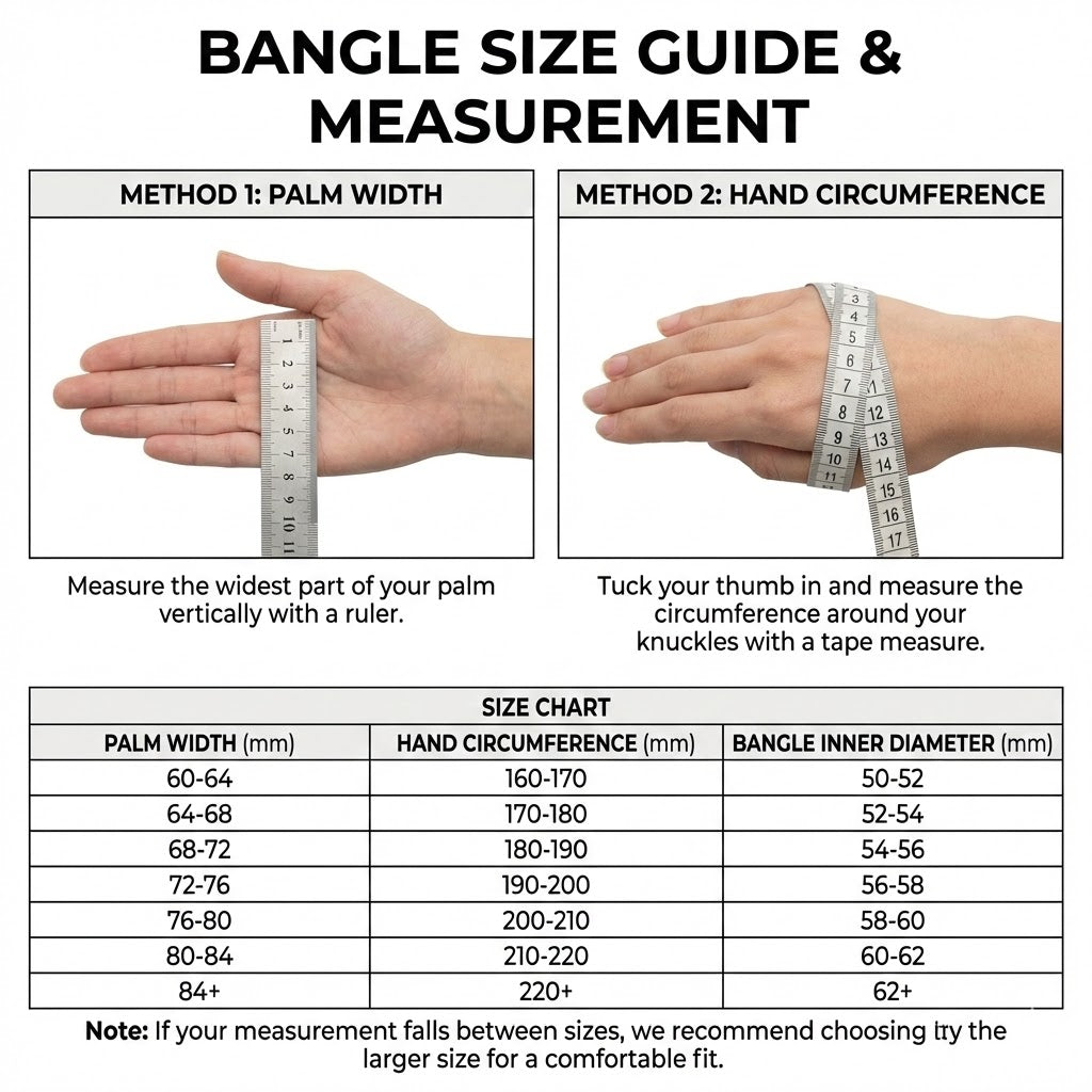 cinnabar bangle size guide